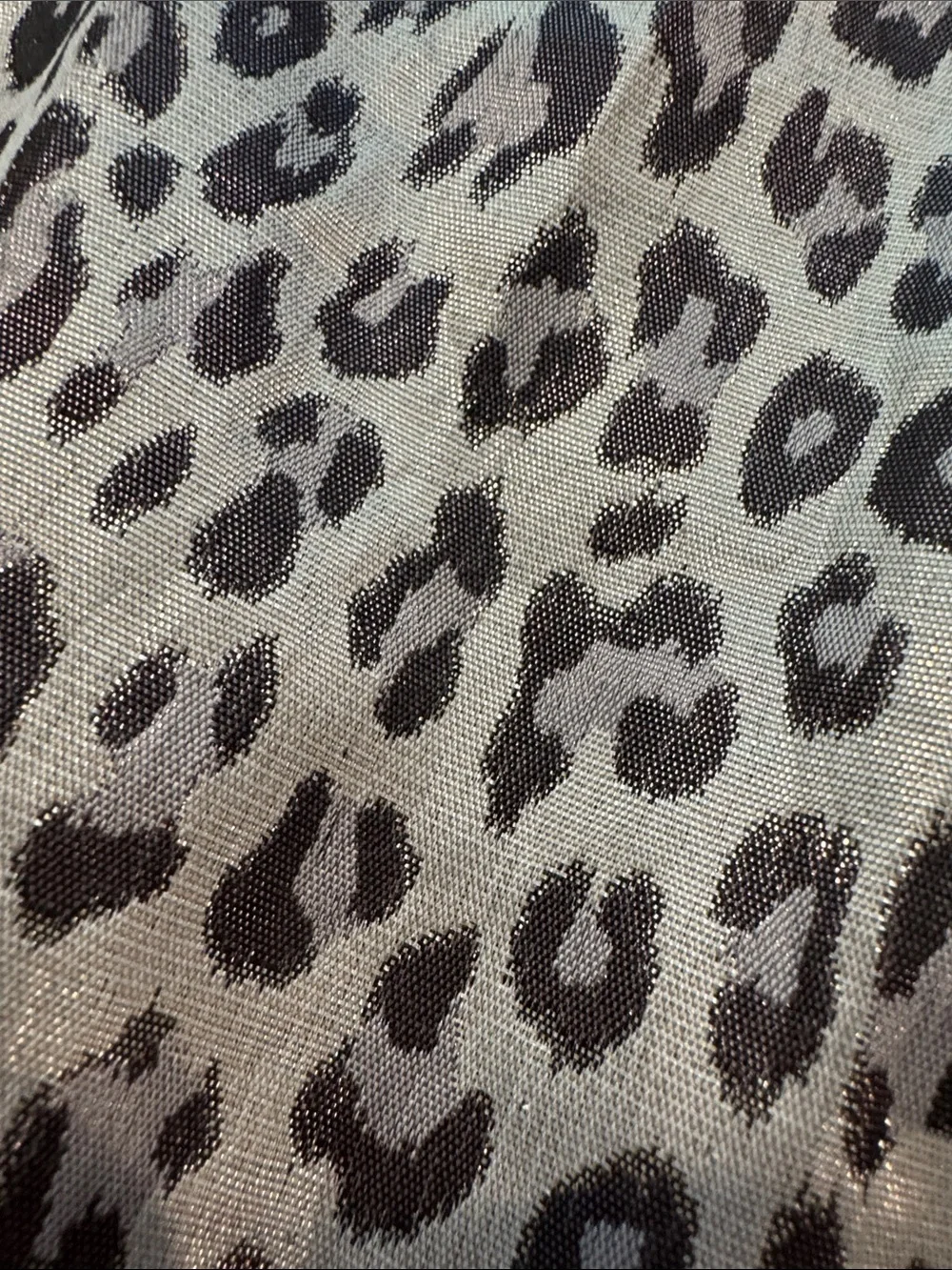 GAP Leopard Print Shift Dress in Cream and Black with subtle shimmer